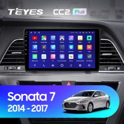 Штатная магнитола Teyes CC2PLUS для Hyundai Sonata 7 LF 2014-2017 на Android 10