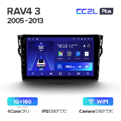 Штатная магнитола Teyes CC2L PLUS для Toyota RAV4 XA30 2005-2013 на Android 8.1 WiFi 1Gb + 16Gb