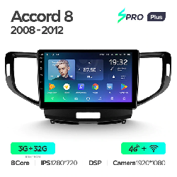 Штатная магнитола Teyes SPRO+ для Honda Accord 8 2008-2012 на Android 10 4G+WiFi 3Gb + 32Gb