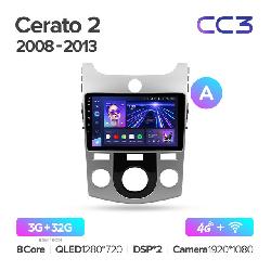 Штатная магнитола Teyes CC3 для KIA Cerato 2 TD 2008-2013 на Android 10 A 4G+WiFi 3Gb + 32Gb