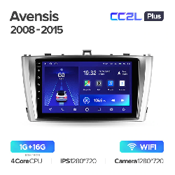Штатная магнитола Teyes CC2L PLUS для Toyota Avensis 2011-2015 на Android 8.1 WiFi 1Gb + 16Gb