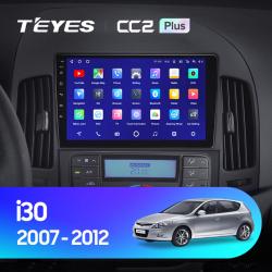 Штатная магнитола Teyes CC2PLUS для Hyundai i30 1 FD 2007 - 2012 на Android 10