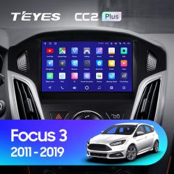 Штатная магнитола Teyes CC2PLUS для Ford Focus 3 Mk 3 2010-2017 на Android 10