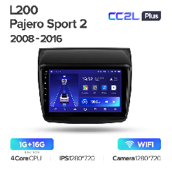 Штатная магнитола Teyes CC2L PLUS для Mitsubishi Pajero Sport 2 на Android 8.1 WiFi 1Gb + 16Gb