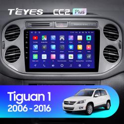 Штатная магнитола Teyes CC2PLUS для Volkswagen Tiguan 1 2006-2017 на Android 10
