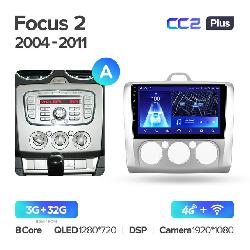 Штатная магнитола Teyes CC2PLUS для Ford Focus 2 Mk 2 2004-2011 на Android 10 A 4G+WiFi 3Gb + 32Gb