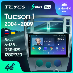 Штатная магнитола Teyes SPRO+ для Hyundai Tucson 1 2004-2009 на Android 10