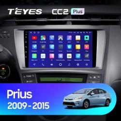 Штатная магнитола Teyes CC2PLUS для Toyota Prius XW30 2009-2015 на Android 10