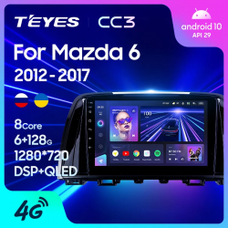 Штатная магнитола Teyes CC3 для Mazda 6 GL 2012-2017 на Android 10