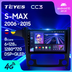 Штатная магнитола Teyes CC3 для Ford S-MAX 1 2006-2015 на Android 10