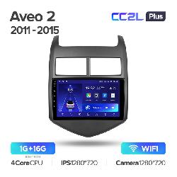 Штатная магнитола Teyes CC2L PLUS для Chevrolet Aveo 2 2011-2015 на Android 8.1 WiFi 1Gb + 16Gb