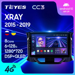 Штатная магнитола Teyes CC3 для LADA Xray 2015-2019 на Android 10