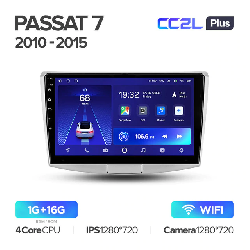 Штатная магнитола Teyes CC2L PLUS для Volkswagen Passat 7 B7 2010-2015 на Android 8.1 WiFi 1Gb + 16Gb