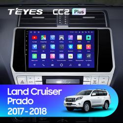 Штатная магнитола Teyes CC2PLUS для Toyota Land Cruiser Prado J150 2017-2019 на Android 10