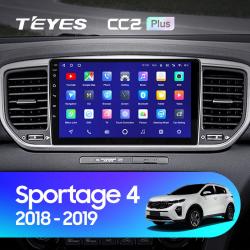 Штатная магнитола Teyes CC2PLUS для KIA Sportage 4 QL 2018-2019 на Android 10