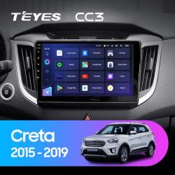Штатная магнитола Teyes CC3 для Hyundai Creta IX25 2015-2018 на Android 10