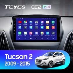 Штатная магнитола Teyes CC2PLUS для Hyundai Tucson 2 LM IX35 2008-2015 на Android 10