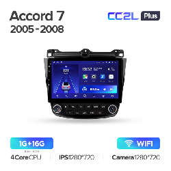 Штатная магнитола Teyes CC2L PLUS для Honda Accord 7 CM UC CL 2005-2008 на Android 8.1 WiFi 1Gb + 16Gb