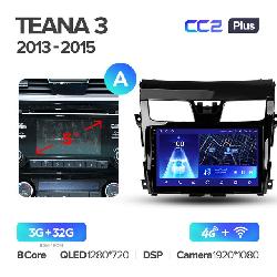Штатная магнитола Teyes CC2PLUS для Nissan Teana J33 2013-2015 на Android 10 A 4G+WiFi 3Gb + 32Gb