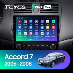 Штатная магнитола Teyes SPRO+ для Honda Accord 7 CM UC CL 2005-2008 на Android 10