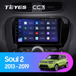Штатная магнитола Teyes CC3 для Kia Soul 2 PS 2013-2019 на Android 10