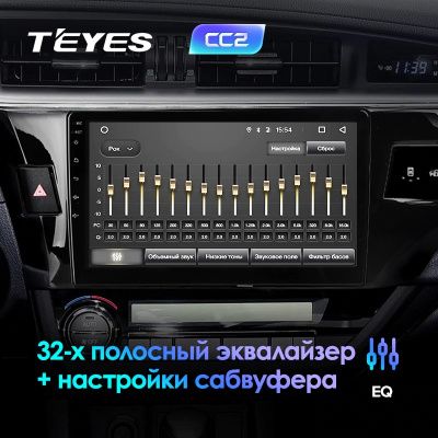 Штатная магнитола Teyes для Toyota Corolla XI 2012-2016 на Android 8.1