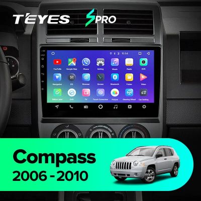 Штатная магнитола Teyes SPRO для Jeep Compass MK 2006-2010 на Android 8.1