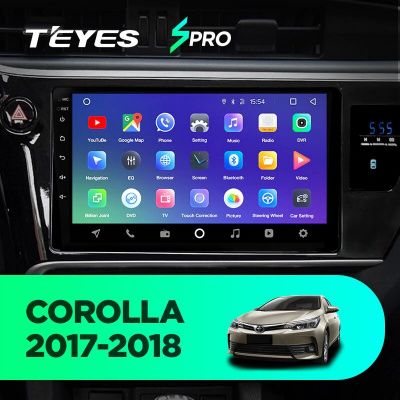 Штатная магнитола Teyes SPRO для Toyota Corolla XI 2016-2018 на Android 8.1