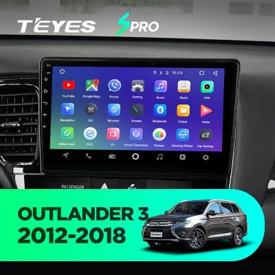 Штатная магнитола Teyes SPRO для Mitsubishi Outlander 3 2012-2018 на Android 8.1