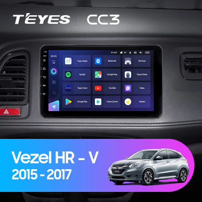 Штатная магнитола Teyes CC3 для Honda Vezel HR-V HRV HR V 2015-2017 на Android 10