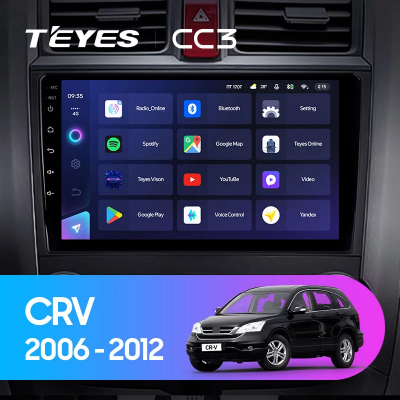 Штатная магнитола Teyes CC3 для Honda CRV CR-V 3 RE 2006-2012 на Android 10