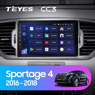 Штатная магнитола Teyes CC3 для KIA Sportage 4 QL 2016-2018 на Android 10