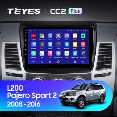 Штатная магнитола Teyes CC2PLUS для Mitsubishi Pajero Sport 2 на Android 10