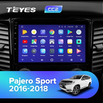 Штатная магнитола Teyes для Mitsubishi Pajero Sport 3 2016-2018 на Android 8.1