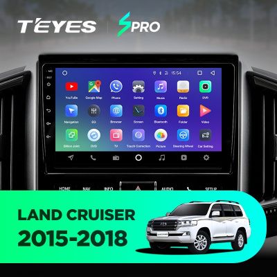 Штатная магнитола Teyes SPRO для Toyota Land Cruiser 200 2015-2018 на Android 8.1