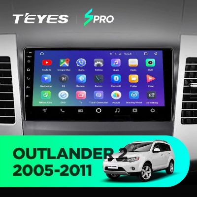 Штатная магнитола Teyes SPRO для Mitsubishi Outlander 2 2005-2011 на Android 8.1
