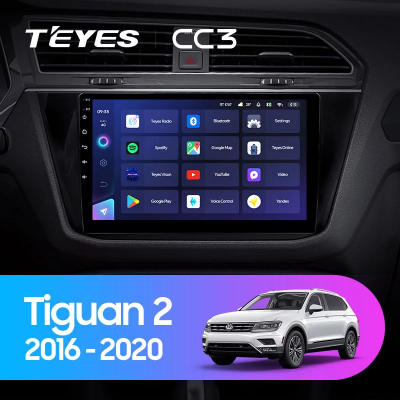 Штатная магнитола Teyes CC3 для Volkswagen Tiguan 2 2016-2018 на Android 10