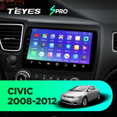 Штатная магнитола Teyes SPRO для Honda Civic 2008-2013 на Android 8.1