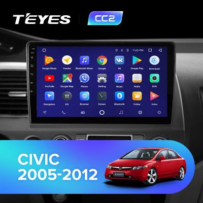 Штатная магнитола Teyes для Honda Civic 2008-2013 на Android 8.1