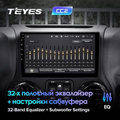 Штатная магнитола Teyes для Jeep Wrangler 3 JK 2010-2018 на Android 8.1