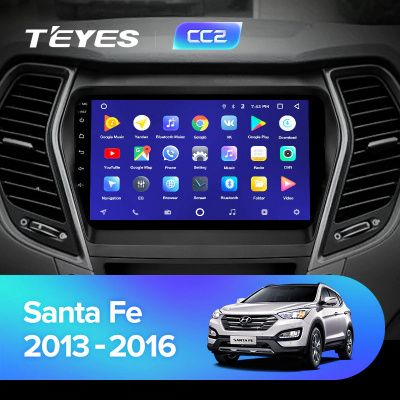Штатная магнитола Teyes для Hyundai Santa Fe 3 2013-2016 на Android 8.1