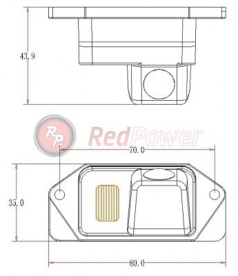 Камера заднего вида Redpower (Mitsubishi Lancer 2007-2013) плафон MIT106