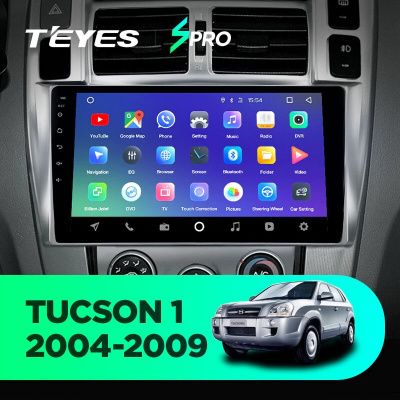 Штатная магнитола Teyes SPRO для Hyundai Tucson 1 2004-2009 на Android 8.1