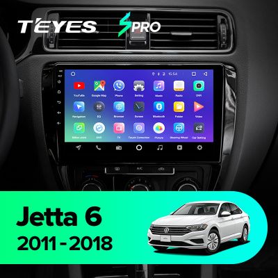 Штатная магнитола Teyes SPRO для Volkswagen Jetta 6 2011-2018 на Android 8.1