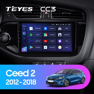 Штатная магнитола Teyes CC3 для KIA CEED 2 JD 2012-2018 на Android 10