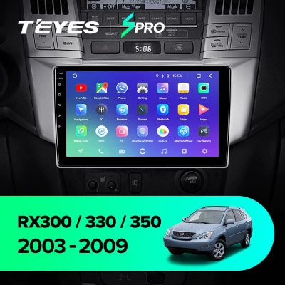 Штатная магнитола Teyes SPRO для Lexus RX300 RX330 RX350 RX400H 2003-2009 на Android 8.1