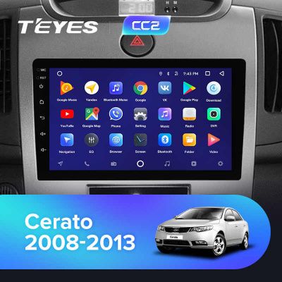 Штатная магнитола Teyes для KIA Cerato 2 TD 2008-2013 на Android 8.1