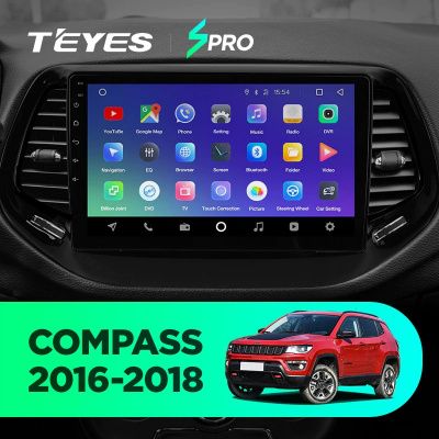 Штатная магнитола Teyes SPRO для Jeep Compass II MP 2016-2018 на Android 8.1