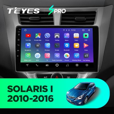 Штатная магнитола Teyes SPRO для Hyundai Solaris 1 2010-2016 на Android 8.1