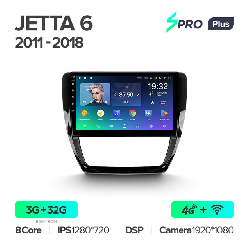 Штатная магнитола Teyes SPRO+ для Volkswagen Jetta 6 2011-2018 на Android 10 4G+WiFi 3Gb + 32Gb
